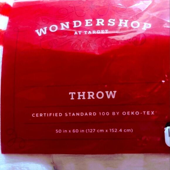 WONDERSHOP WINTER SNOWFLAKE PATTERN HYGGE THROW SIZE 50"X60" - Picture 4 of 5